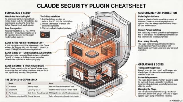 Claude Security Plugin Cheat Sheet